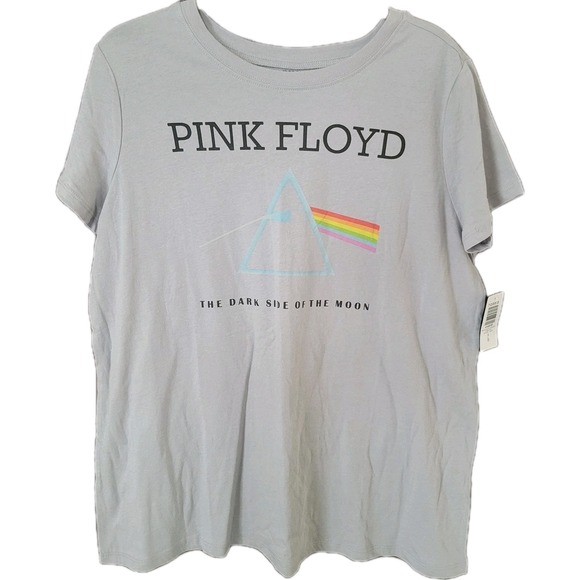 torrid Tops - Torrid True Vintage Gray PINK FLOYD  Band Tee Top 0X Sz 12 Graphic Oversized NWT